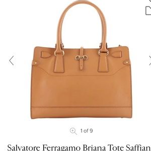 SALVATORE FERRAGAMO
Embossed Calf Leather Briana medium size  Tote